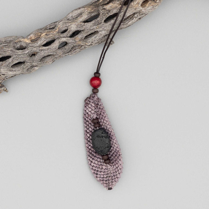 Macrame Feather Diffuser Charm