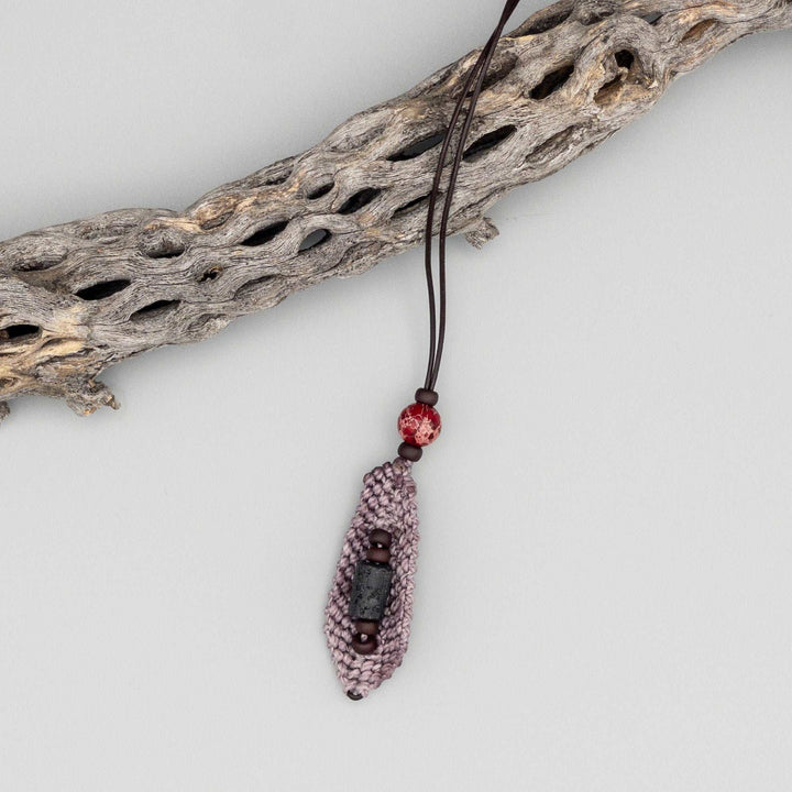 Macrame Feather Diffuser Charm