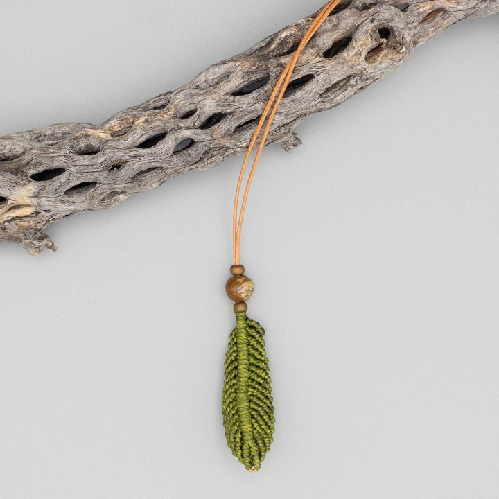 Macrame Feather Diffuser Charm