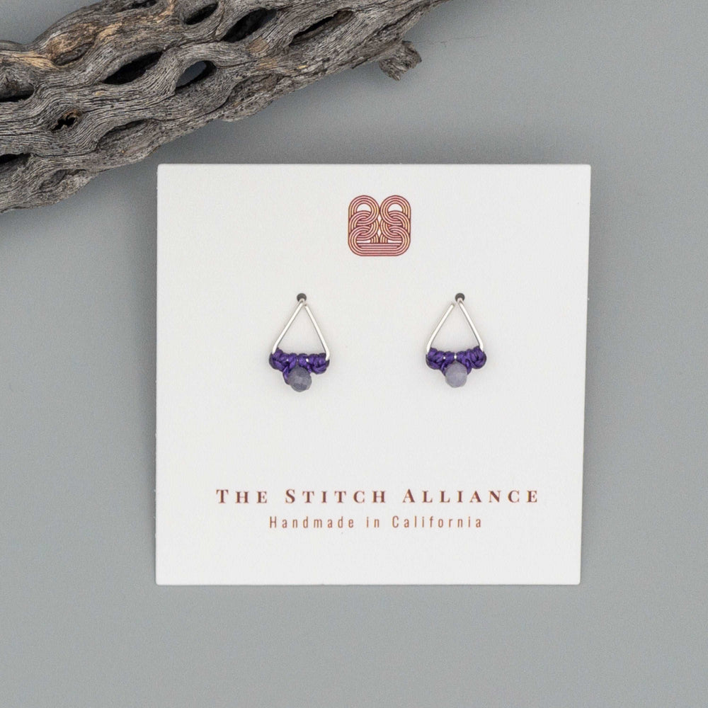 handmade tanzanite december birthstone earrings