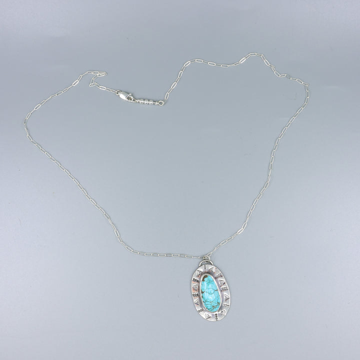 #8 Turquoise Sterling Silver One of a Kind Necklace 177