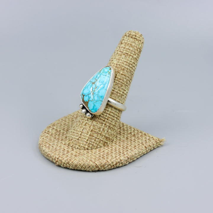 #8 Turquoise Sterling Silver Ring 116 One of a Kind - Size 7.75