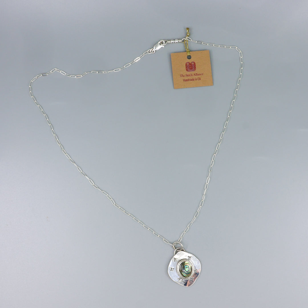 Abalone Sterling Silver One of a Kind Necklace 184