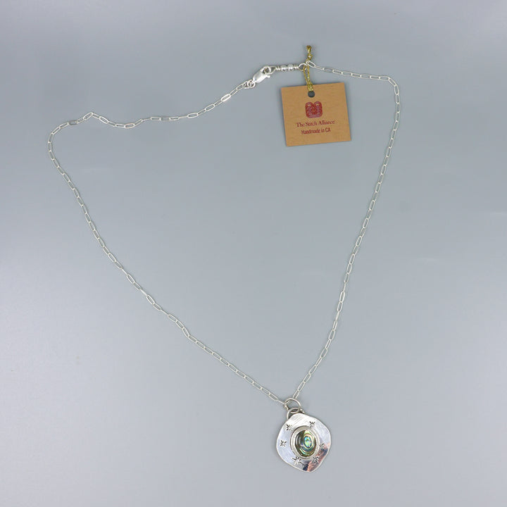 Abalone Sterling Silver One of a Kind Necklace 184