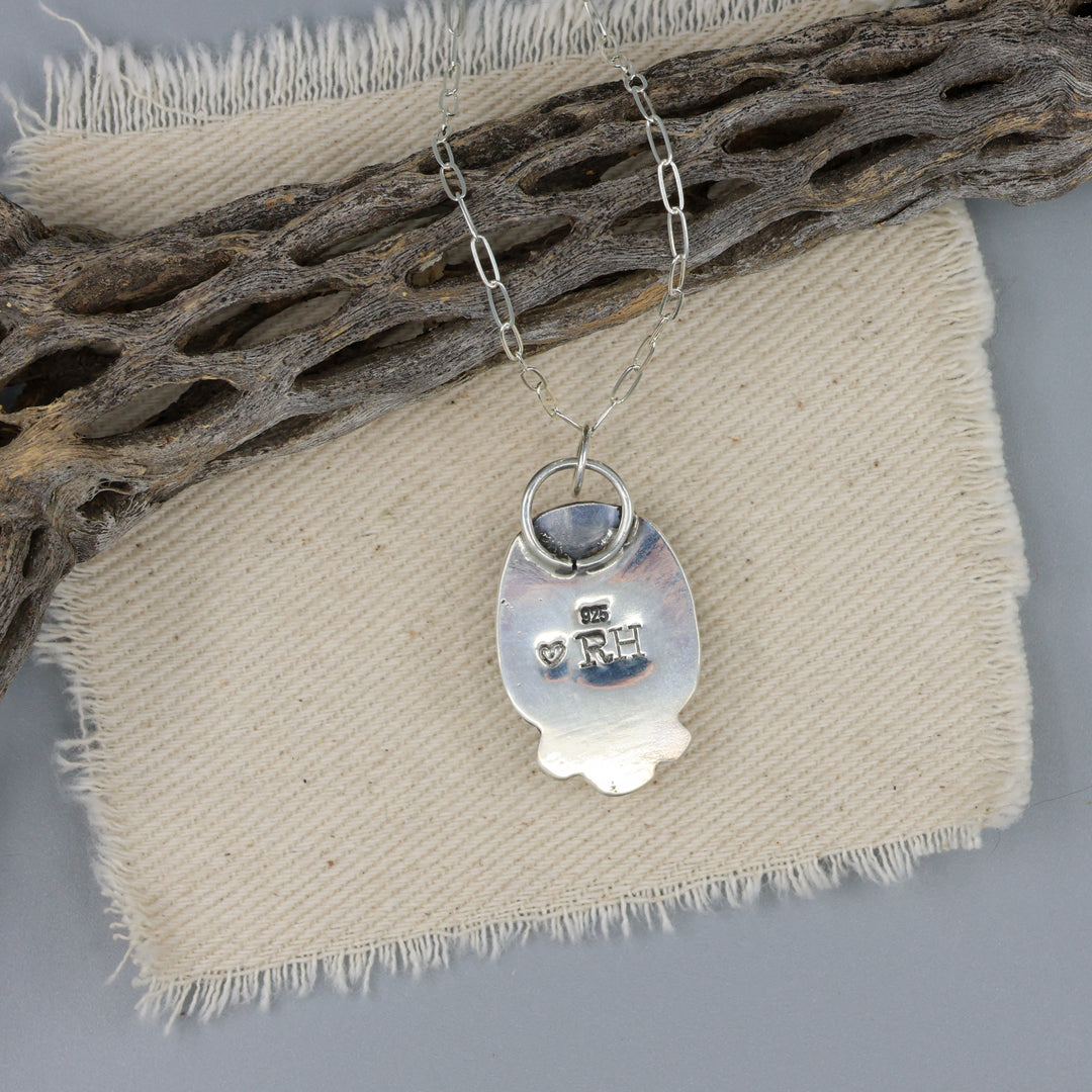 Blue Chalcedony Sterling Silver One of a Kind Necklace 185