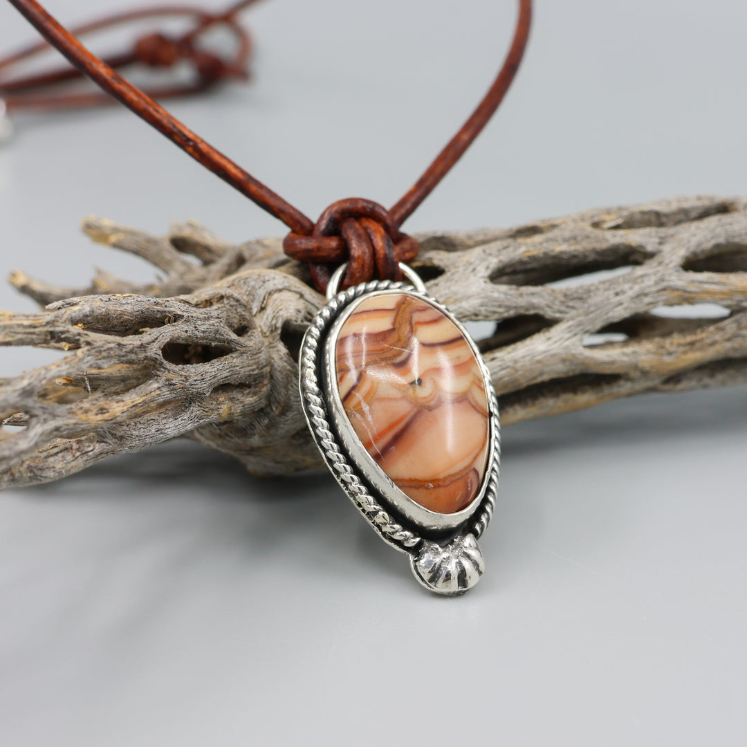 Rolling HIlls dolomite sterling silver necklace