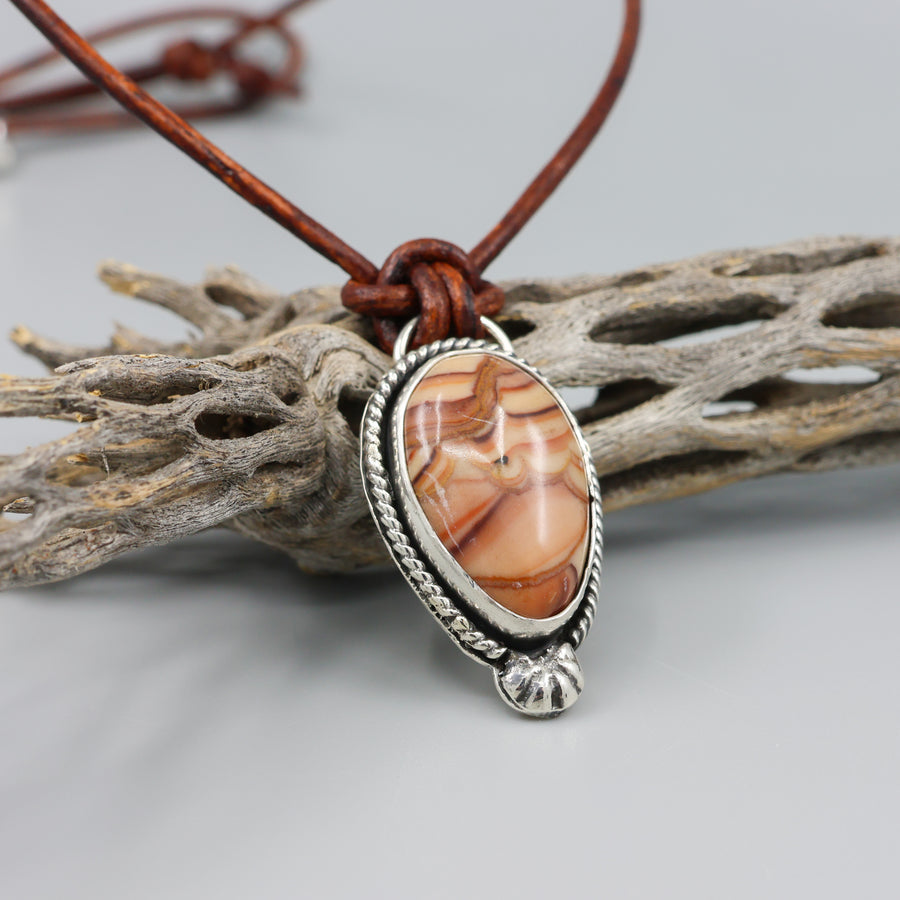 Rolling HIlls dolomite sterling silver necklace