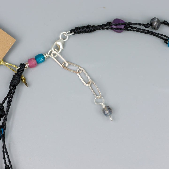 Ciela Gemstone Cluster Necklace, Night Sky