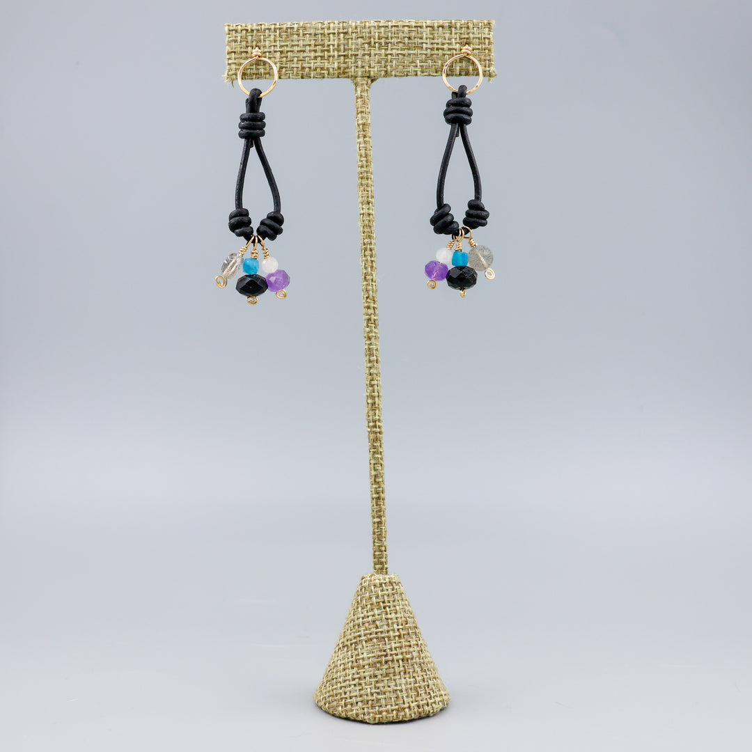 Charm Earrings, Night Sky - Gold Fill