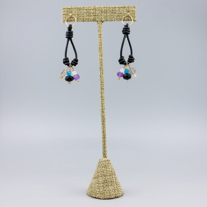 Charm Earrings, Night Sky - Gold Fill