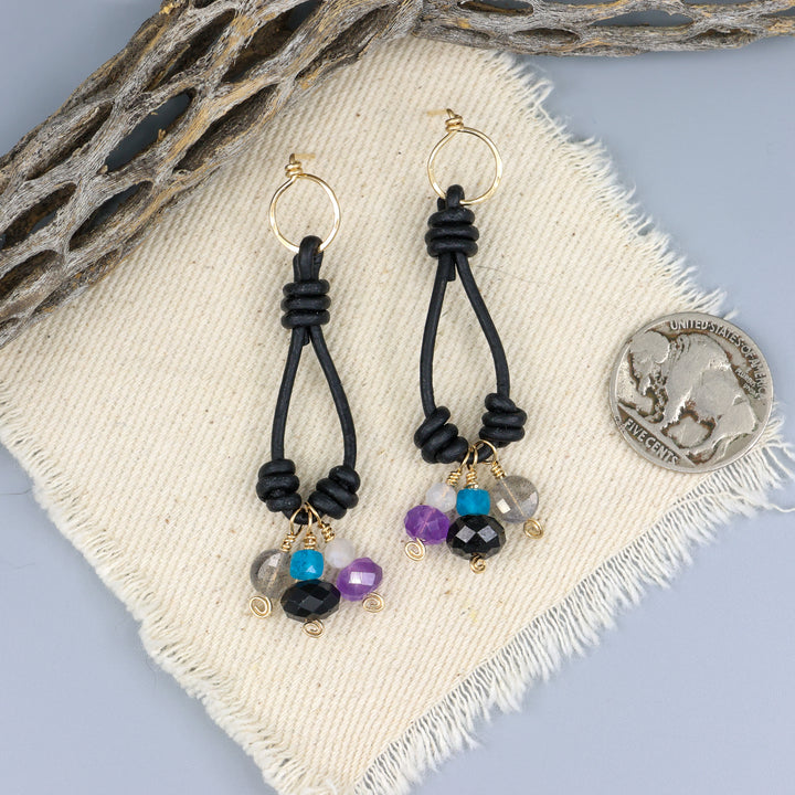 Charm Earrings, Night Sky - Gold Fill