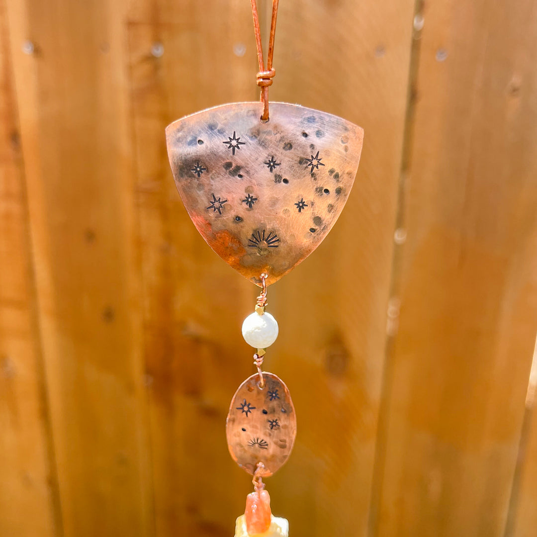 Copper Citrine Sunstone Suncatcher