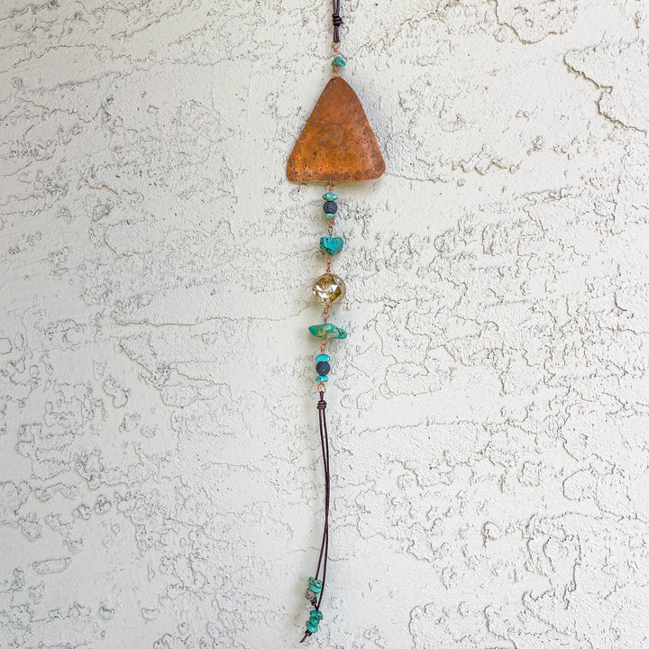 Copper Turquoise Garden Suncatcher