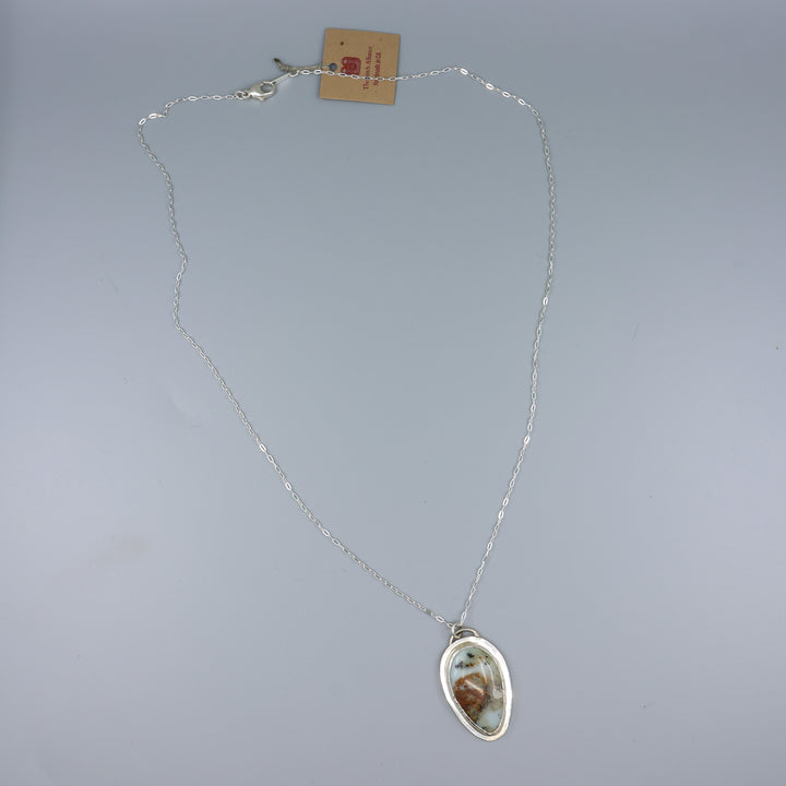 Dendritic Agate Sterling Silver Necklace One of a Kind