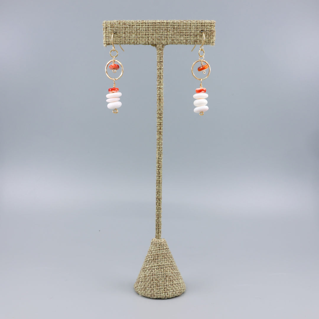 Fernanda Earrings / Queen Conch & Spiny Oyster / Gold Fill