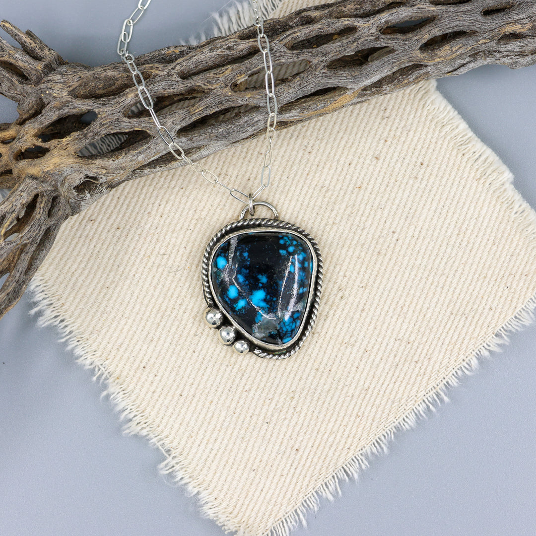 hubei turquoise necklace handmade one of a kind design