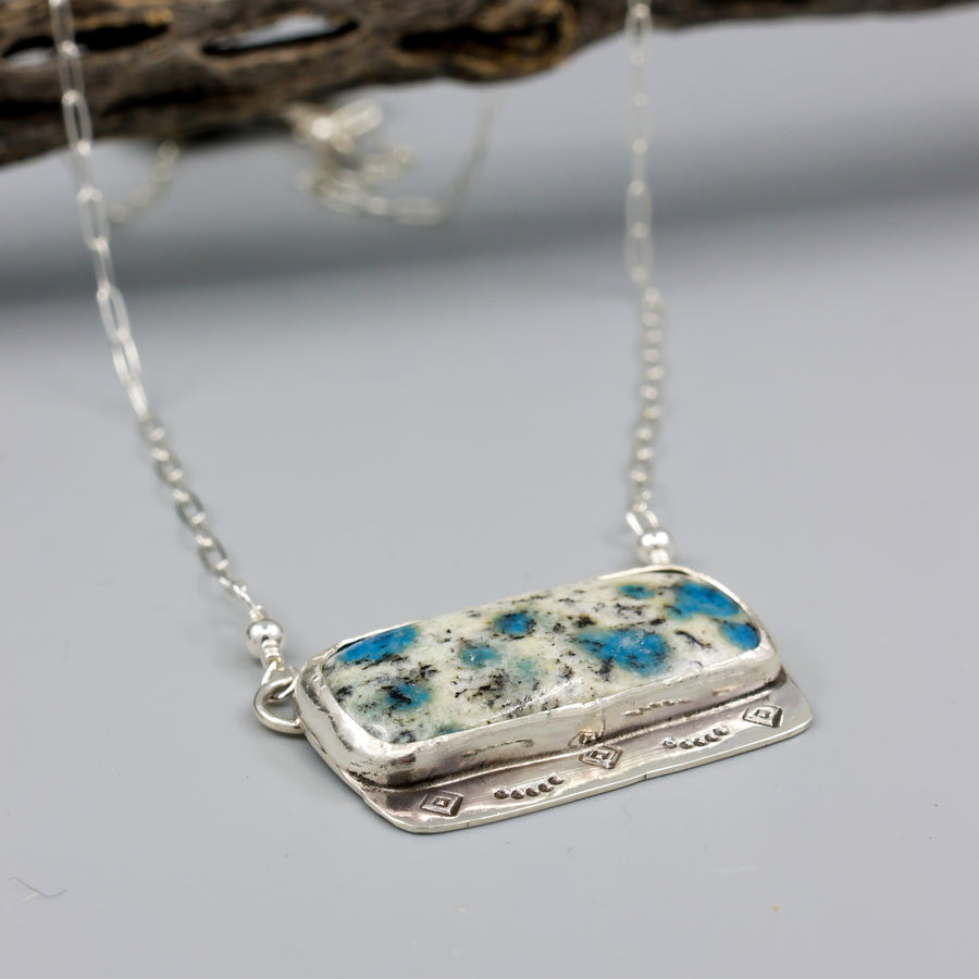 K2 jasper handmade sterling silver necklace