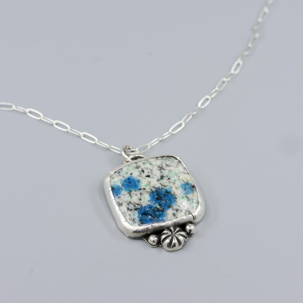 K2 Jasper one of a kind pendant on sterling silver chain
