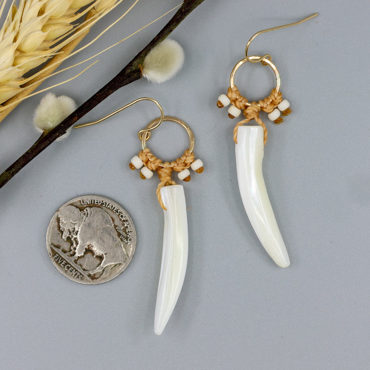 Kalinda Earrings / Mother of Pearl / Gold