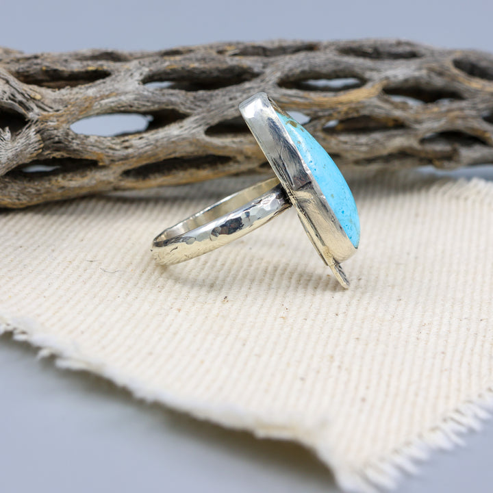 Kingman Turquoise Sterling Silver Ring 115 One of a Kind - Size 7