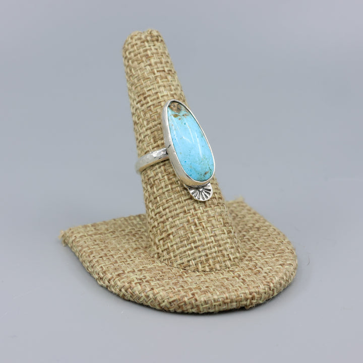 Kingman Turquoise Sterling Silver Ring 115 One of a Kind - Size 7