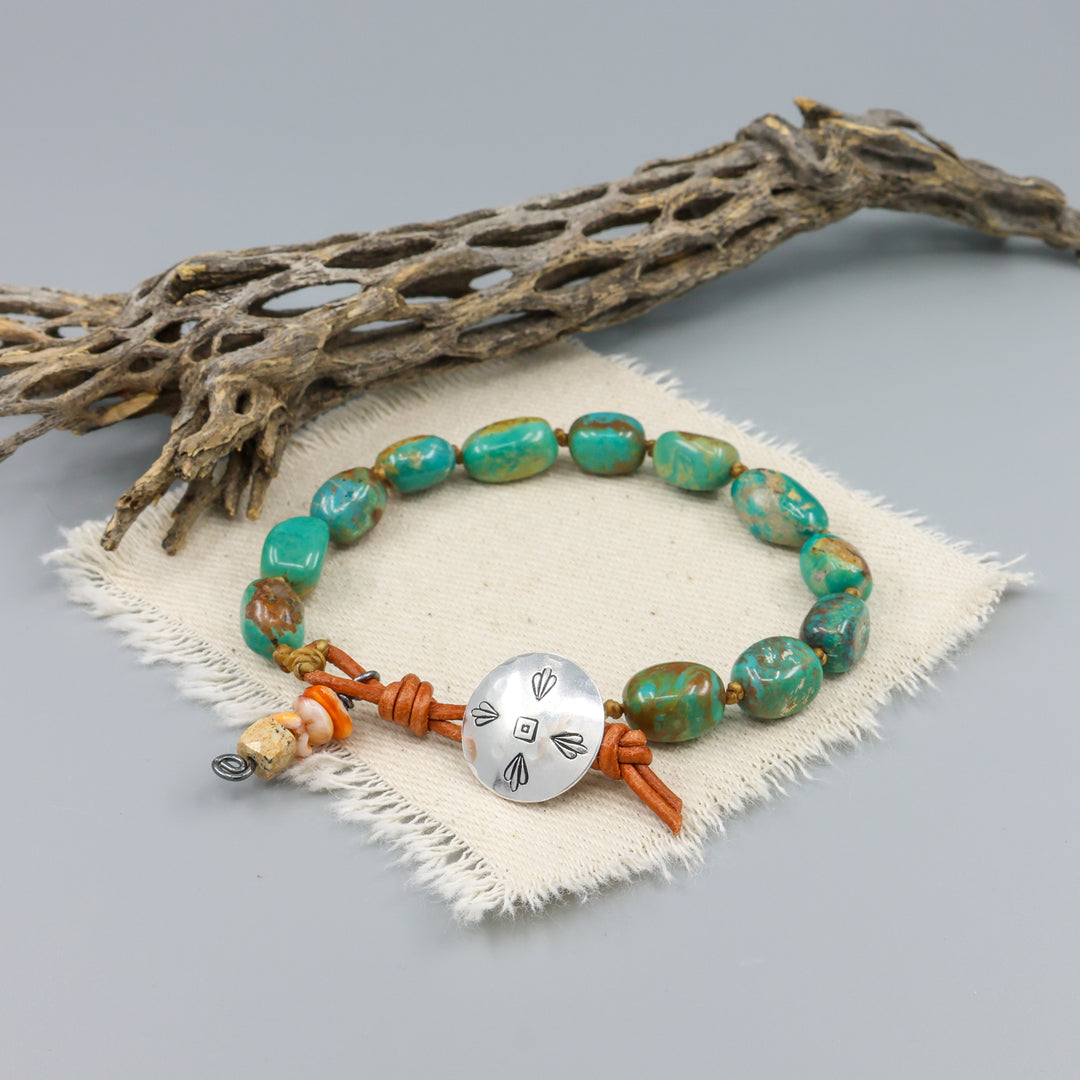 Kingman Turquoise Sterling Silver Bracelet