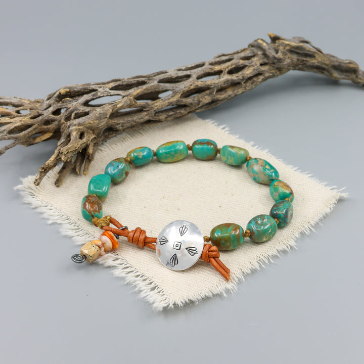 Kingman Turquoise Sterling Silver Bracelet