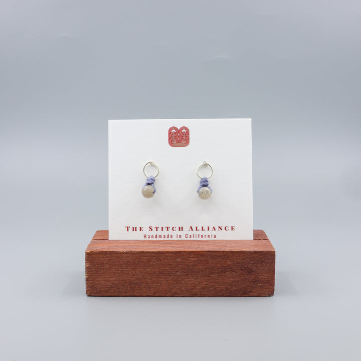 Labradorite Mini Dangle Earrings - Sterling Silver