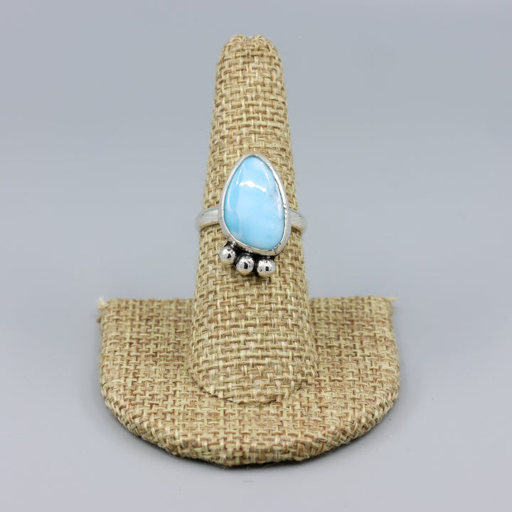 Larimar Sterling Silver Ring 120 One of a Kind - Size 7