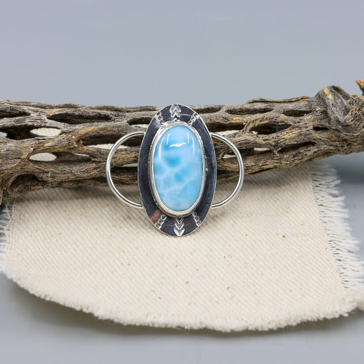 Larimar Sterling Silver One of a Kind Twilly Slide