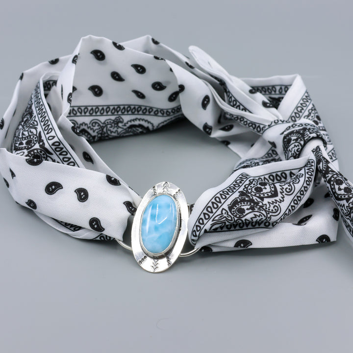 Larimar Sterling Silver One of a Kind Twilly Slide