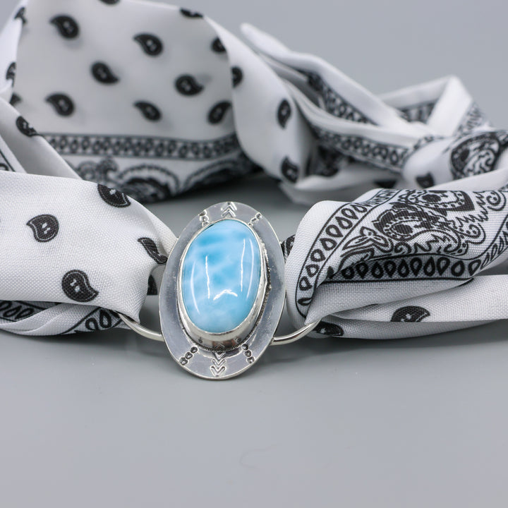 Larimar Sterling Silver One of a Kind Twilly Slide