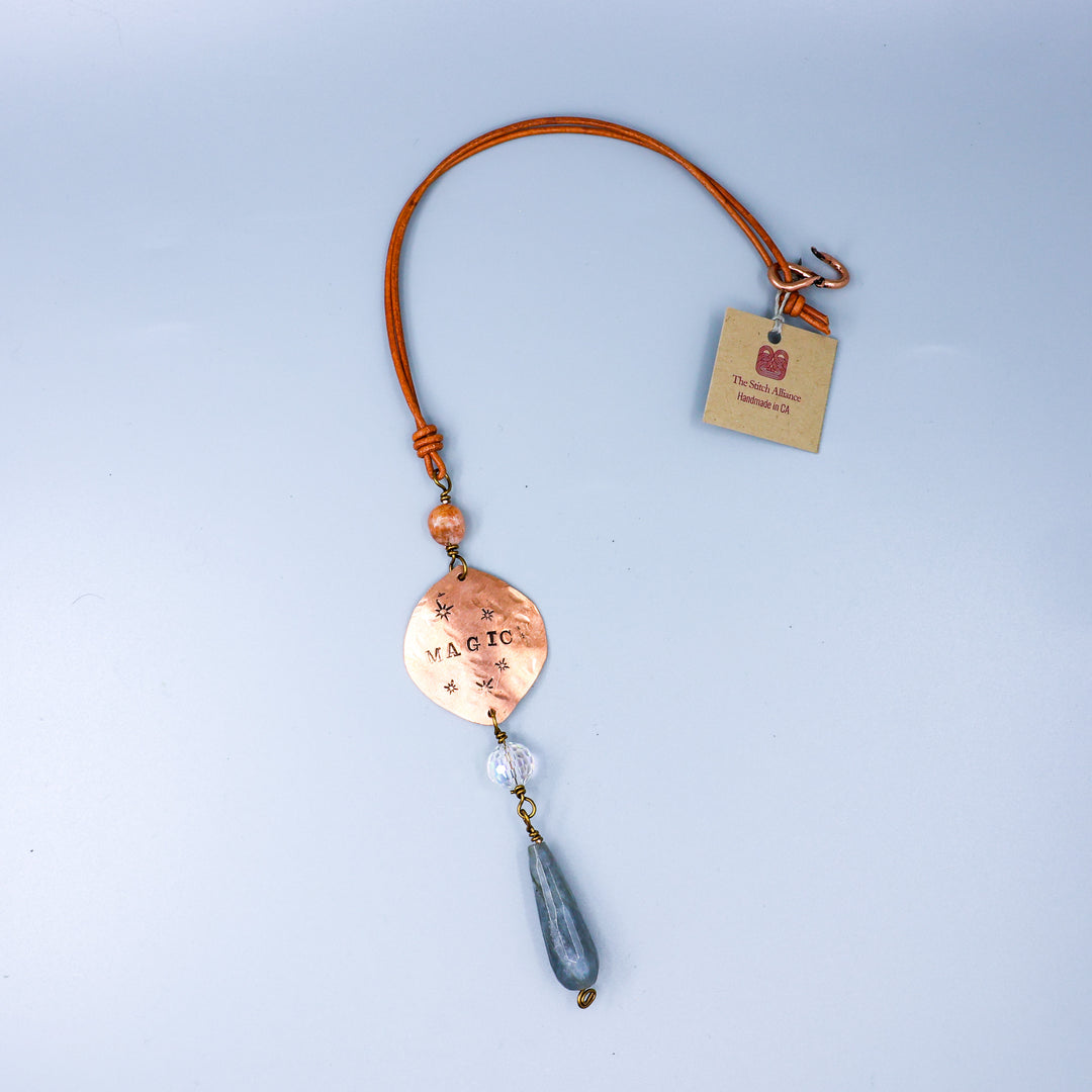 Magic Suncatcher, Copper, Labradorite, Sunstone