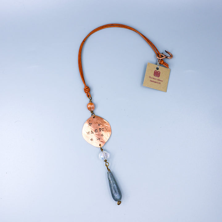 Magic Suncatcher, Copper, Labradorite, Sunstone