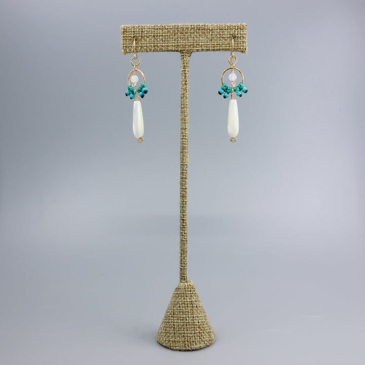 Maria Earrings - Mother of Pearl / Gold Fill