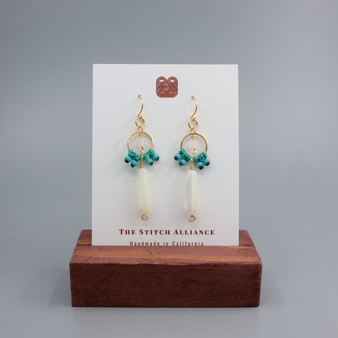 Maria Earrings - Mother of Pearl / Gold Fill