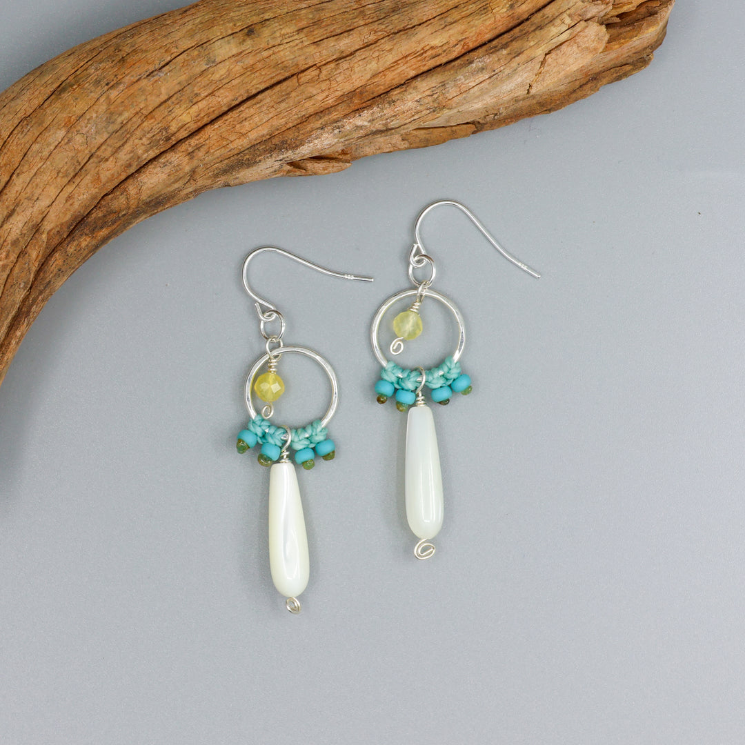Maria Earrings - Mother of Pearl, Sterling Silver