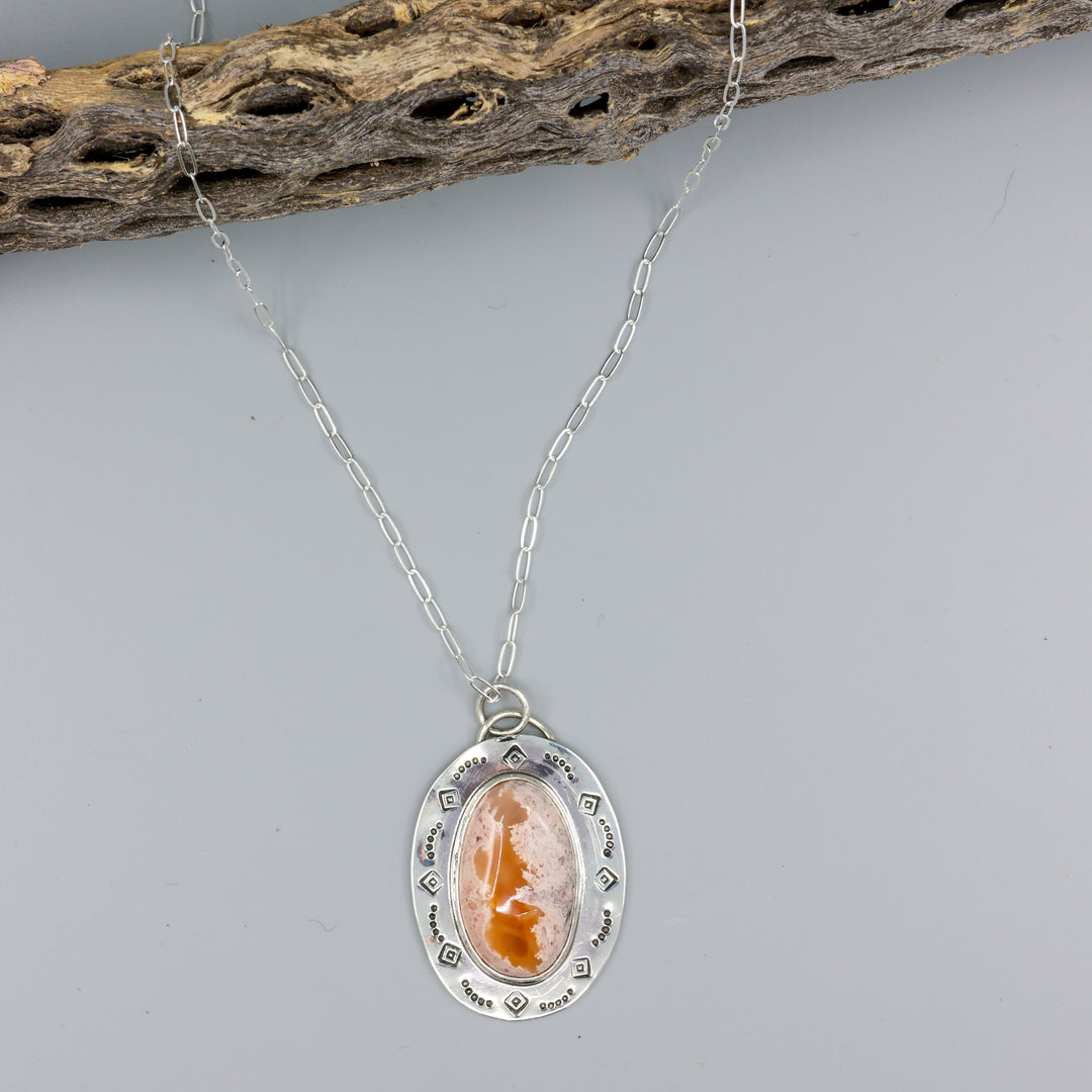 Mexican Opal Sterling Silver One of a Kind Necklace