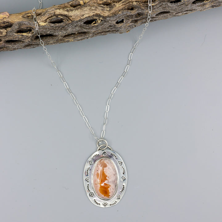 Mexican Opal Sterling Silver One of a Kind Necklace