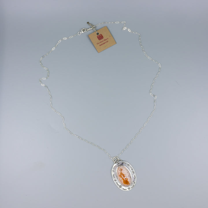 Mexican Opal Sterling Silver One of a Kind Necklace