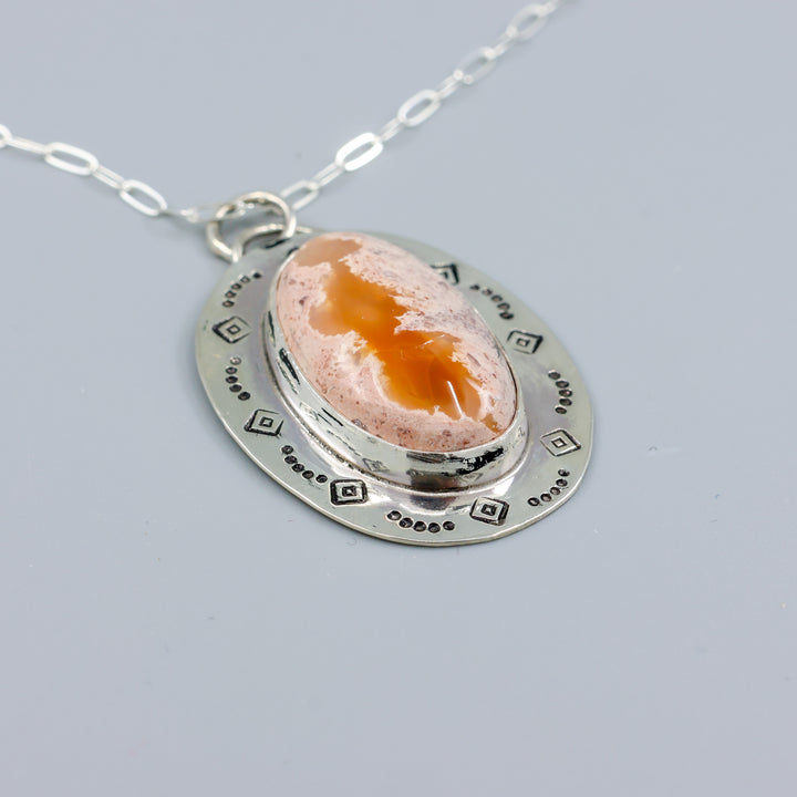 Mexican Opal Sterling Silver One of a Kind Necklace