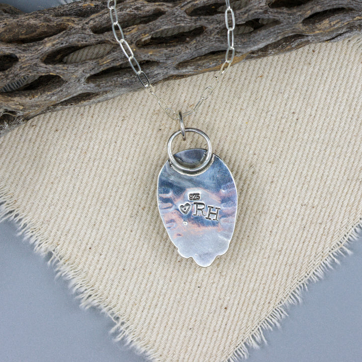 Mexican Cantera Opal Sterling Silver One of a Kind Necklace 187