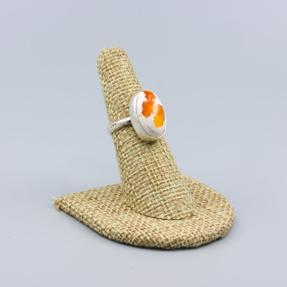 Mexican Opal Cantera Opal handmade sterling silver ring size 6