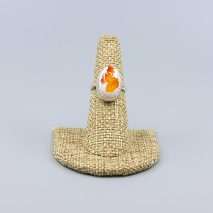 Mexican Cantera Opal Sterling Silver Ring OOAK - Size 6