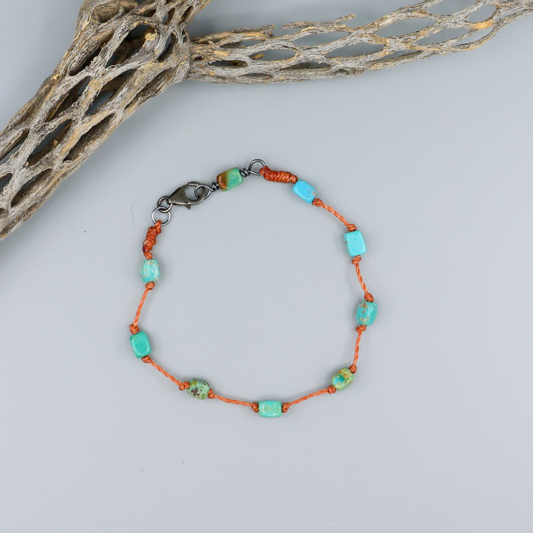 Hand Knotted Turquoise Bracelet