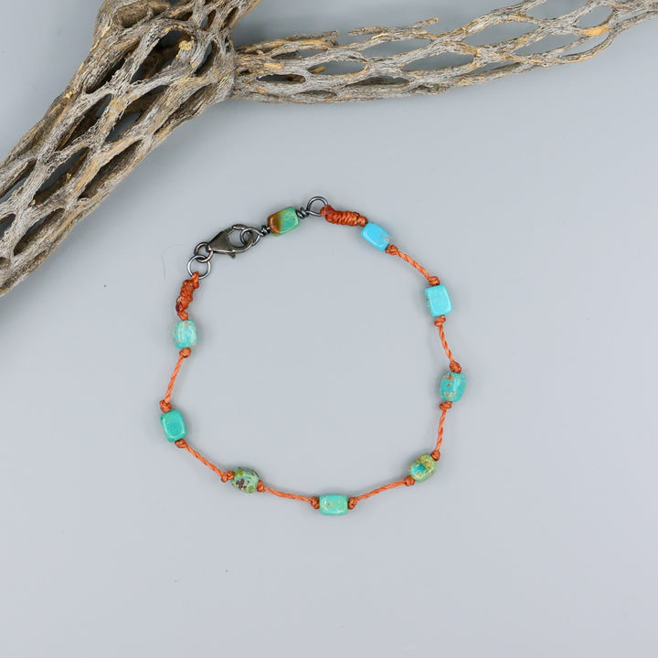 Hand Knotted Turquoise Bracelet