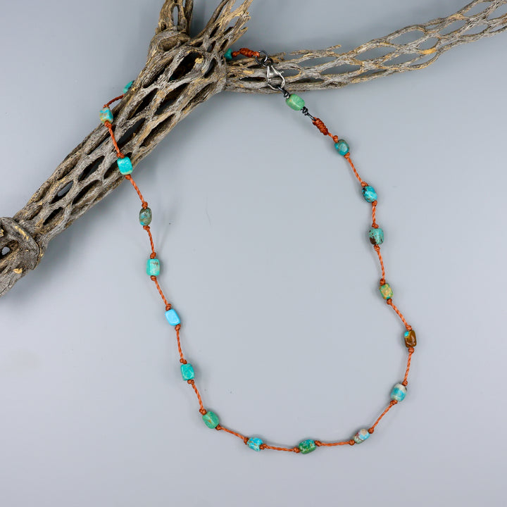 Hand Knotted Turquoise Necklace