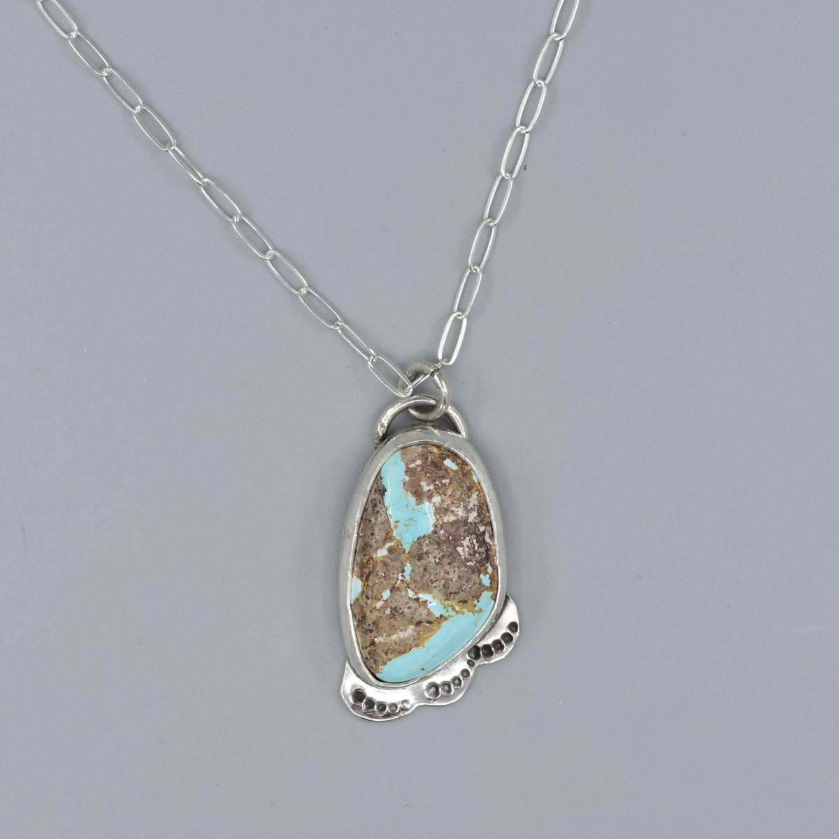 Nevada Turquoisde one of a kind necklace