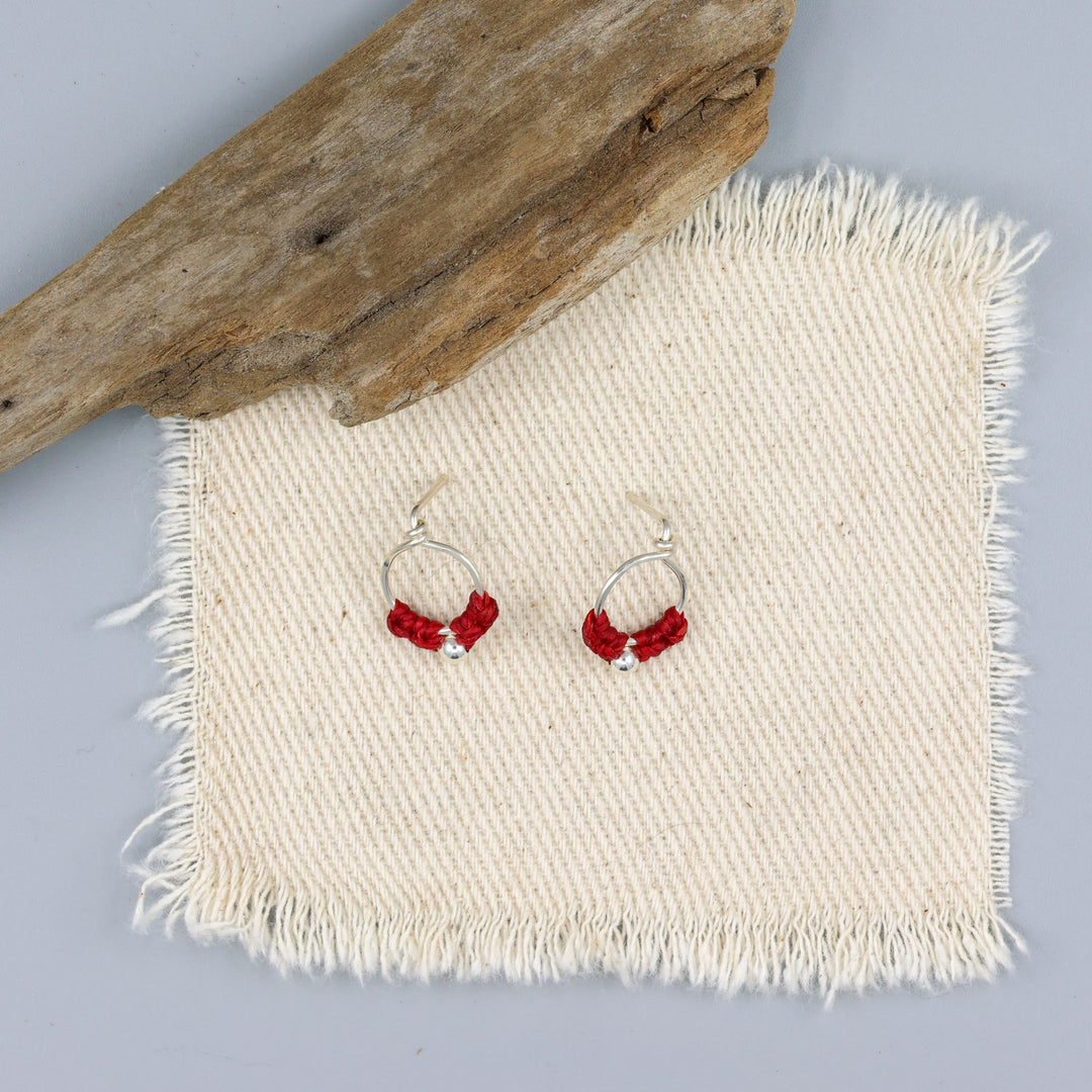 on a muslin background