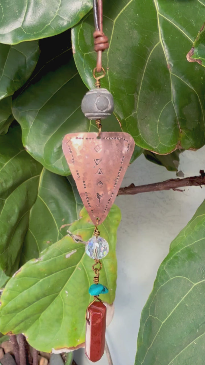 Southwest Suncatcher, Copper, Jasper, Turquoise